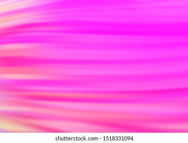Light Pink vector pattern with curved circles. Glitter abstract illustration with wry lines. The template for cell phone backgrounds.