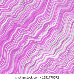 Light Pink vector pattern with curved lines. Colorful illustration in circular style with lines. Template for your UI design.