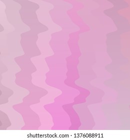 Light Pink vector pattern with curves. Brand new colorful illustration with bent lines. Design for your business promotion.