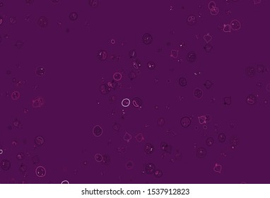 Light Pink vector pattern with fresh ingredients. Colorful decorative design of snacks in doodle style. Pattern for ad, booklets, leaflets of restaurants.