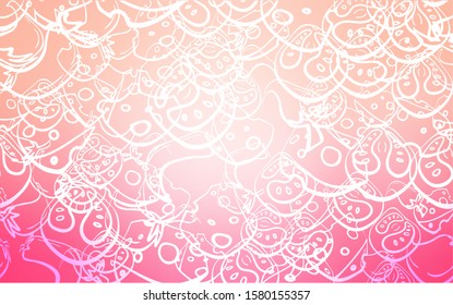 Light Pink vector pattern with fresh ingredients. Fast Food on blurred abstract background with colorful gradient. Design for ad, poster, banner of cafes or restaurants.