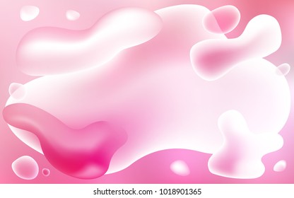 Light Pink vector pattern with lamp shapes. Geometric illustration in memphis style with gradient.  A new texture for your  ad, booklets, leaflets.