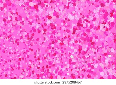 Light Pink vector pattern with lamp shapes. Blurred geometric sample with gradient bubbles.  A completely new marble design for your business.
