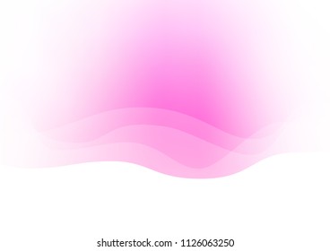 Light Pink vector pattern with lava shapes. A vague circumflex abstract illustration with gradient. A completely new marble design for your business.