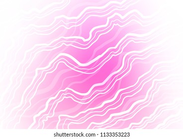 Light Pink vector pattern with lava shapes. Blurred geometric sample with gradient bubbles.  A new texture for your  ad, booklets, leaflets.