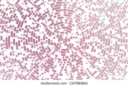 Light Pink vector pattern with lines, ovals. Creative geometric illustration in marble style with gradient. Brand-new design for your ads, poster, banner.