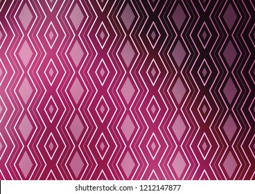 Light Pink vector pattern with lines, rectangles. Modern geometric abstract illustration with lines, squares. Pattern for ads, posters, banners.