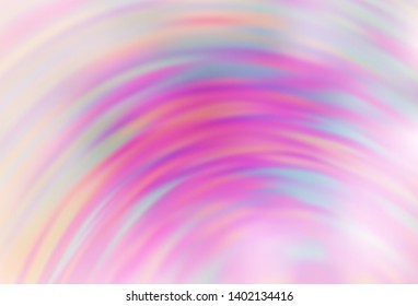 Light Pink vector pattern with lines. A circumflex abstract illustration with gradient. Colorful wave pattern for your design.