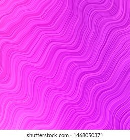 Light Pink vector pattern with lines. Colorful illustration in circular style with lines. Pattern for commercials, ads.