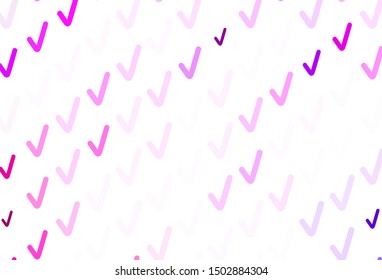 Light Pink vector pattern with lines. Colorful geometric sample with gradient lines.  New composition for your brand book.