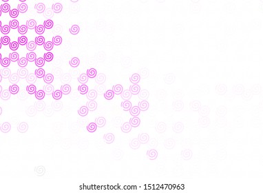 Light Pink vector pattern with lines. Glitter abstract illustration with wry lines. New composition for your brand book.