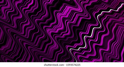 Light Pink vector pattern with lines. Colorful illustration in circular style with lines. Best design for your ad, poster, banner.