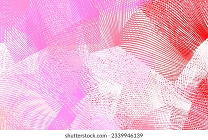 Light Pink vector pattern with lines. A completely new colorful illustration in simple style. Pattern for your design.