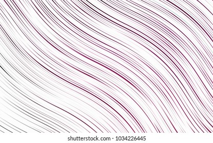 Light Pink vector pattern with liquid shapes. Modern gradient abstract illustration with bandy lines. A new texture for your  ad, booklets, leaflets.