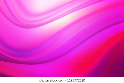 Light Pink vector pattern with liquid shapes. A completely new color illustration in marble style. The best blurred design for your business.