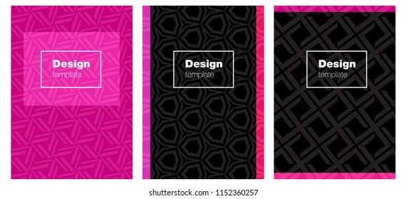 Light Pink vector pattern for magazines. Modern abstract design concept with colorful gradient. Pattern for leaflets, booklets.