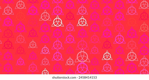 Light Pink vector pattern with magic elements. Retro design in abstract style with witchcraft forms. Design for magic, spiritual events.