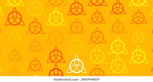 Light Pink vector pattern with magic elements. Colorful mystic symbols with a gradient in ancient style. Simple base for your occult design.