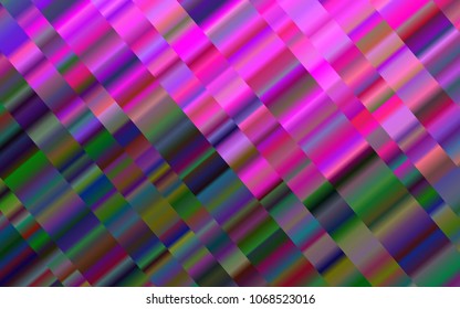 Light Pink vector pattern with narrow lines. Glitter abstract illustration with colored sticks. The template can be used as a background.