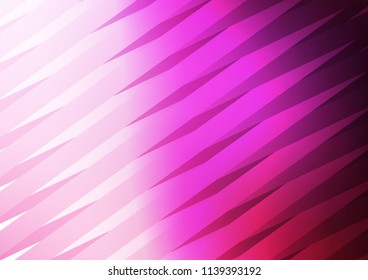 Light Pink vector pattern with narrow lines. Modern geometrical abstract illustration with staves. The pattern can be used as ads, poster, banner for commercial.