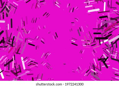 Light Pink vector pattern with narrow lines. Shining colored illustration with narrow lines. Pattern for websites, landing pages.
