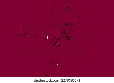 Light Pink vector pattern with narrow lines. Modern geometrical abstract illustration with staves. Smart design for your business advert.