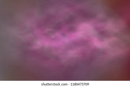 Light Pink vector pattern with night sky stars. Modern abstract illustration with Big Dipper stars. Pattern for astrology websites.