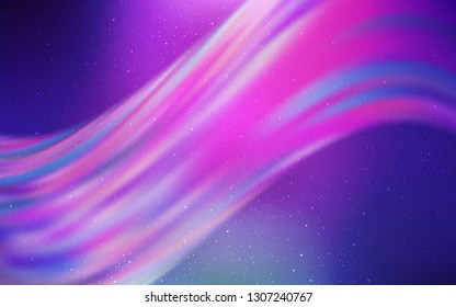 Light Pink vector pattern with night sky stars. Modern abstract illustration with Big Dipper stars. Smart design for your business advert.