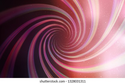 Light Pink vector pattern with night sky stars. Space stars on blurred abstract background with gradient. Best design for your ad, poster, banner.