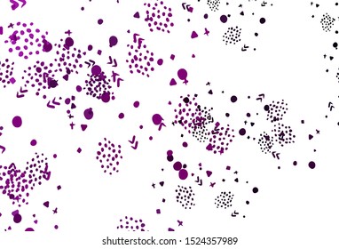 Light Pink vector pattern with random forms. Modern abstract illustration with colorful random forms. Background for a cell phone.