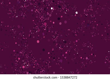 Light Pink vector pattern with random forms. Illustration with colorful gradient shapes in abstract style. Simple design for your web site.