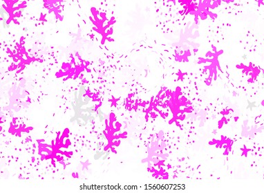 Light Pink vector pattern with random forms. Illustration with colorful gradient shapes in abstract style. Elegant design for wallpapers.