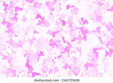 Light Pink vector pattern with random forms. Modern abstract illustration with colorful random forms. Best smart design for your business.