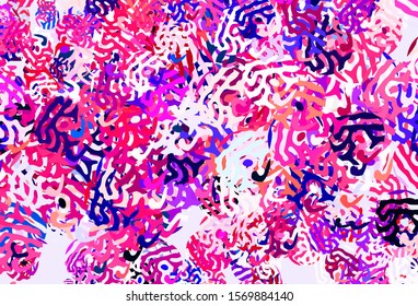 Light Pink vector pattern with random forms. Modern abstract illustration with colorful random forms. Elegant design for wallpapers.