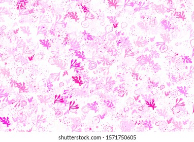 Light Pink vector pattern with random forms. Illustration with colorful gradient shapes in abstract style. Simple design for your web site.