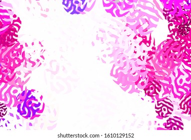 Light Pink vector pattern with random forms. Modern abstract illustration with colorful random forms. Simple design for your web site.