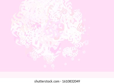 Light Pink vector pattern with random forms. Illustration with colorful gradient shapes in abstract style. Modern design for your business card.