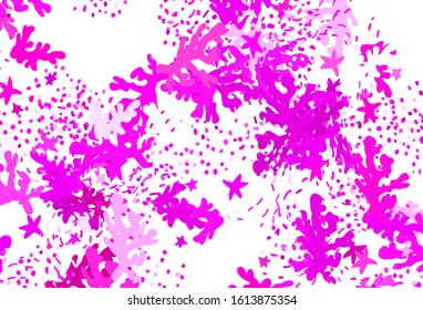 Light Pink vector pattern with random forms. Decorative design in abstract style with random forms. Background for a cell phone.