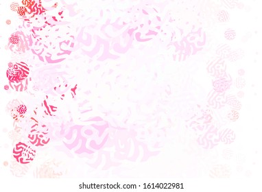 Light Pink vector pattern with random forms. Simple colorful illustration with abstract gradient shapes. Best smart design for your business.