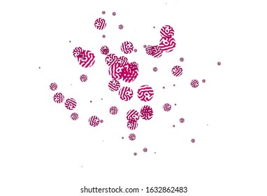 Light Pink vector pattern with random forms. Simple colorful illustration with abstract gradient shapes. Elegant design for wallpapers.