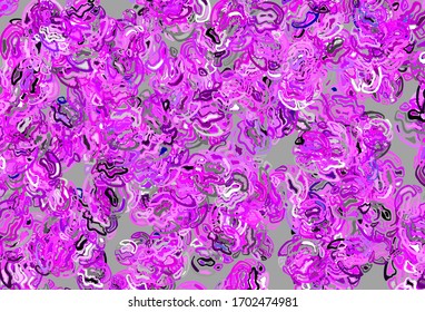 Light Pink vector pattern with random forms. Illustration with colorful gradient shapes in abstract style. Simple design for your web site.