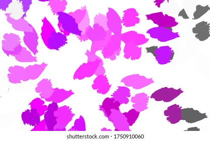 Light Pink vector pattern with random forms. Illustration with colorful gradient shapes in abstract style. Best smart design for your business.