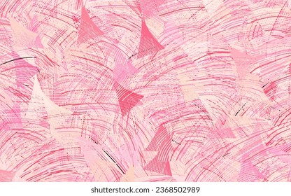 Light Pink vector pattern with random forms.