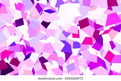 Light Pink vector pattern with random forms. Decorative design in abstract style with random forms. Background for a cell phone.