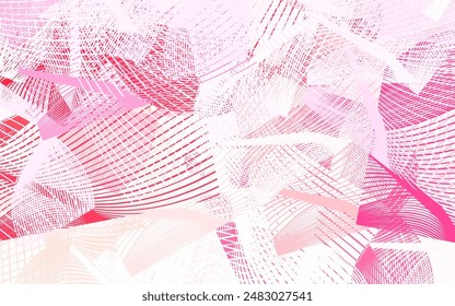 Light Pink vector pattern with random forms. Illustration with colorful gradient shapes in abstract style. Elegant design for wallpapers.