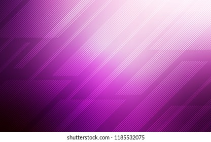 Light Pink vector pattern with sharp lines. Lines on blurred abstract background with gradient. The pattern for ad, booklets, leaflets.
