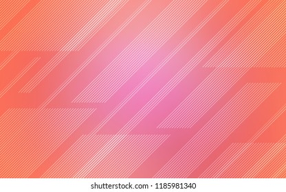 Light Pink vector pattern with sharp lines. Lines on blurred abstract background with gradient. Template for your beautiful backgrounds.
