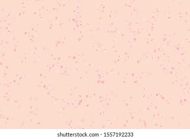 Light Pink vector pattern with sharp lines, dots. Glitter abstract illustration with colorful sticks. Pattern for your busines websites.