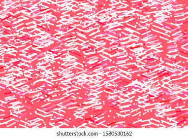 Light Pink vector pattern with sharp lines. Shining colored illustration with sharp stripes. Template for your beautiful backgrounds.