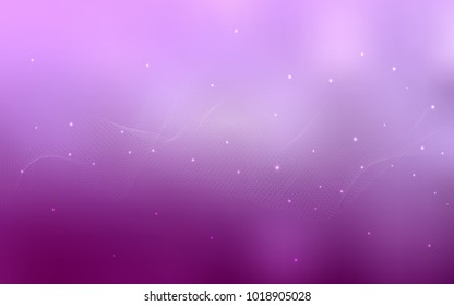 Light Pink vector pattern with spheres. Illustration with set of shining colorful abstract circles. The pattern can be used for ads, leaflets of liquid.
